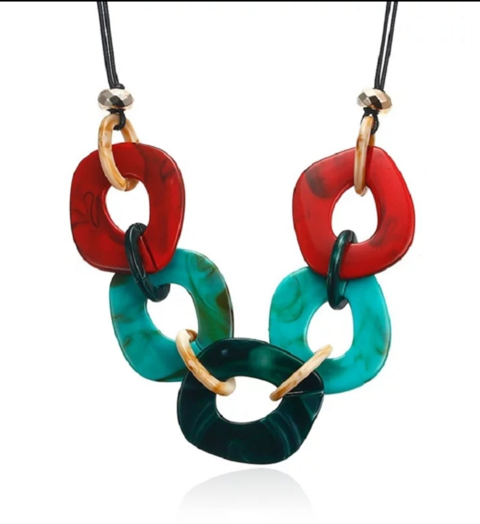 Vacation Vibes Acrylic Necklace