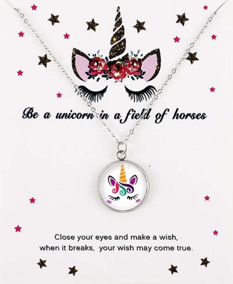 Unicorn Necklace (Little Girls)
