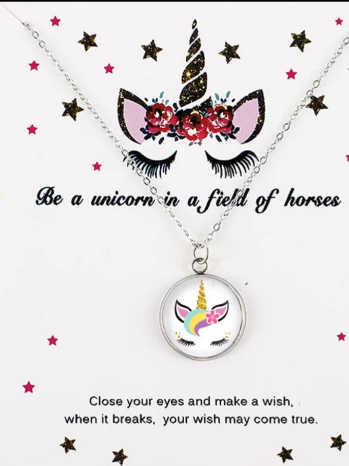 Unicorn Necklace (Little Girls)