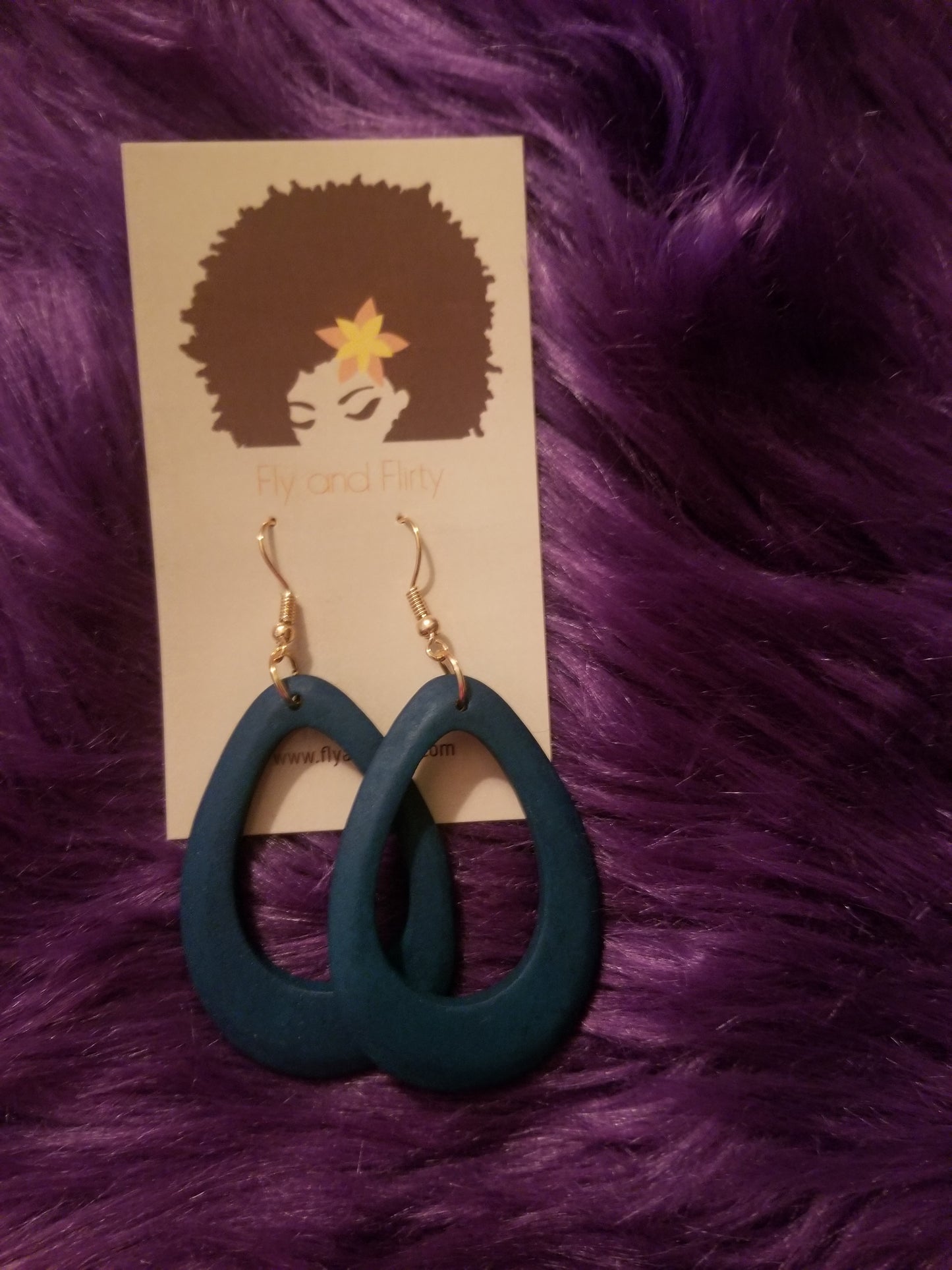 Wood Drop Earrings