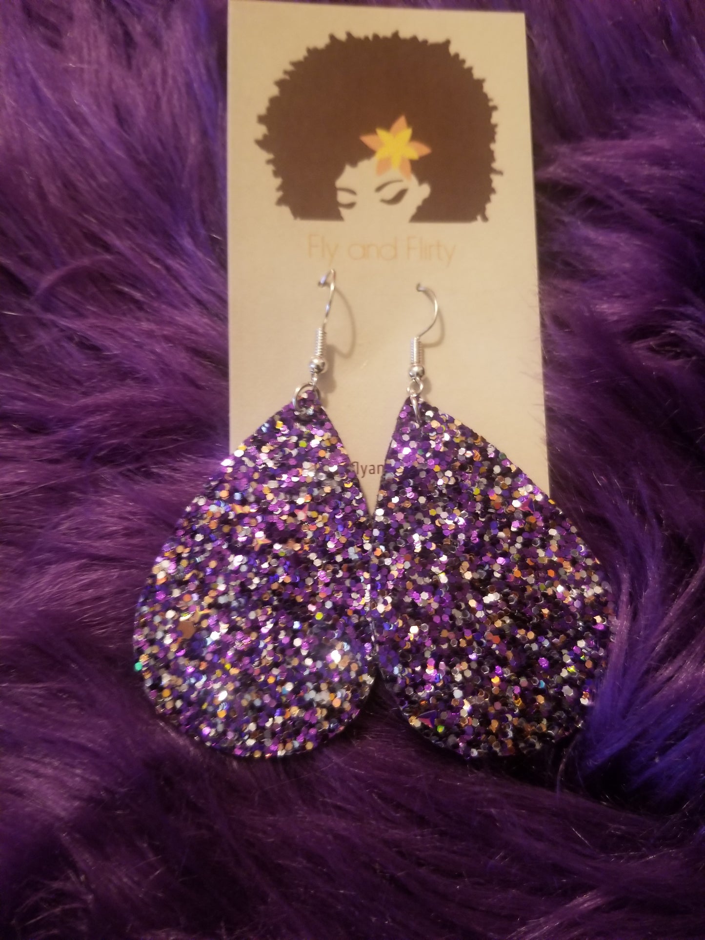 Glitter Drop Earrings