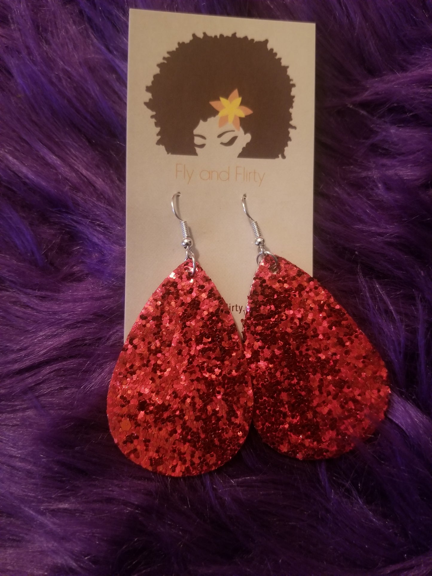 Glitter Drop Earrings