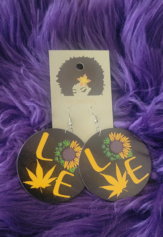 Love Ganja Earrings