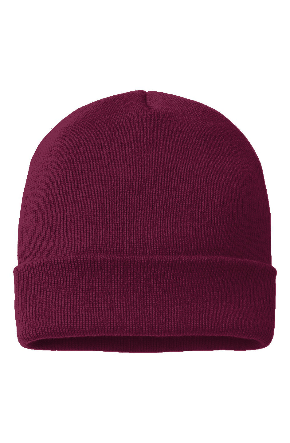 Maroon Cuffed Beanie