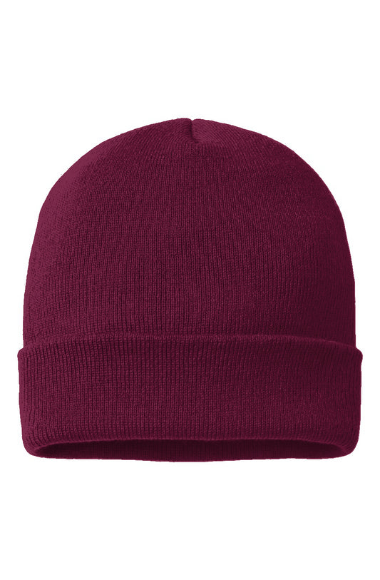 Maroon Cuffed Beanie