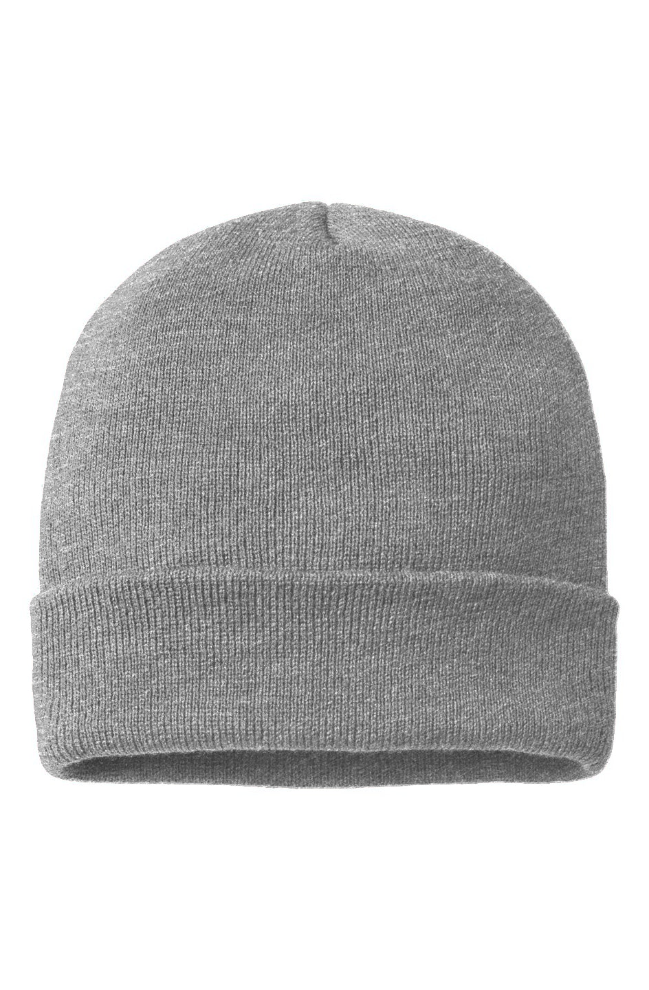 Heather Grey Cuffed Beanie