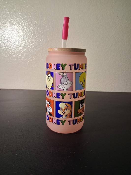 Looney Tunes Pink Frosted Tumbler