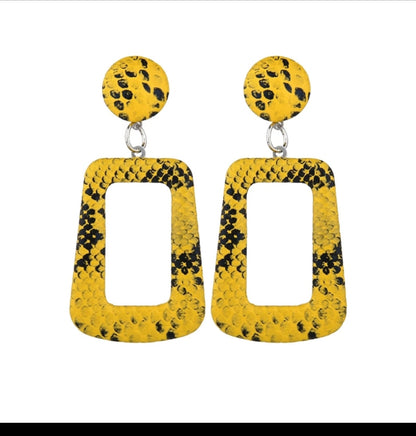 Python Print Rectangle Earrings