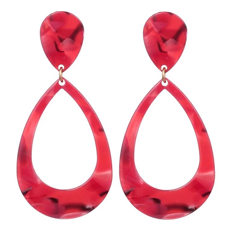 Animal Print Tear Drop Earring - Fly and Flirty