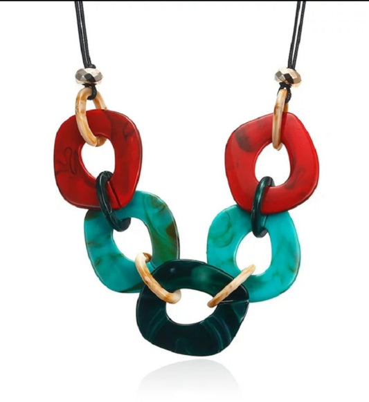 Vacation Vibes Acrylic Necklace