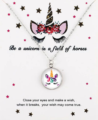 Unicorn Necklace (Little Girls)