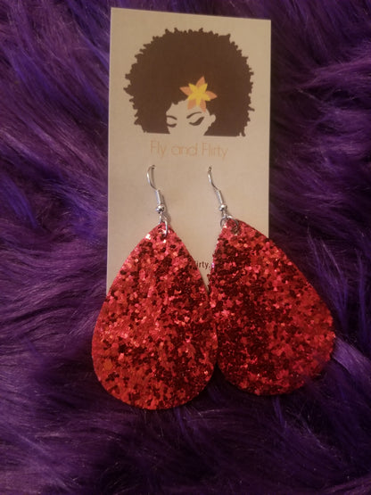 Glitter Drop Earrings