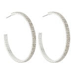 Rhinestone Hoop Earrings