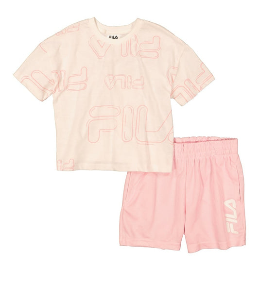 Girls Fila Short Set